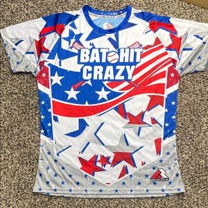 Big League Red, White, and Blue Star Graphic Jersey